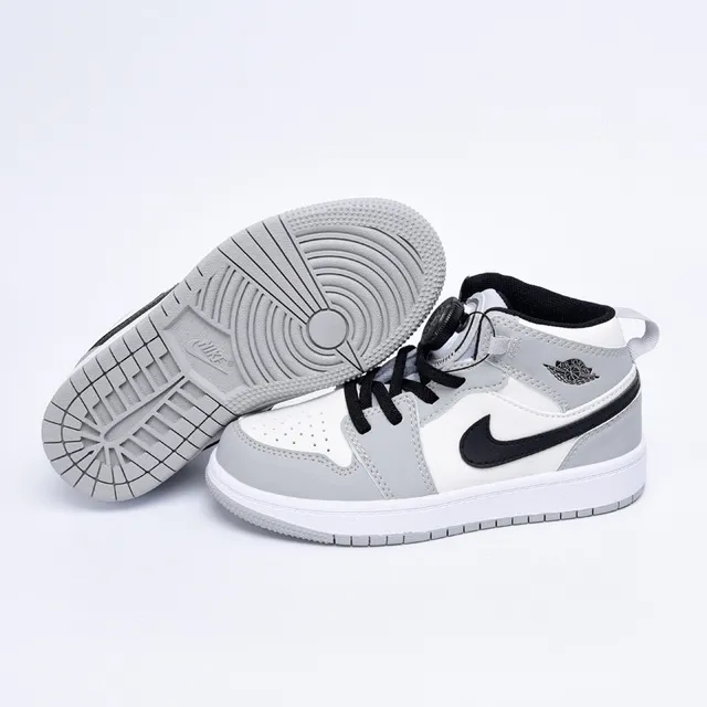 Nike Air Jordan 1 High Tênis de Basquete Infantil Vermelho Preto Branco 6