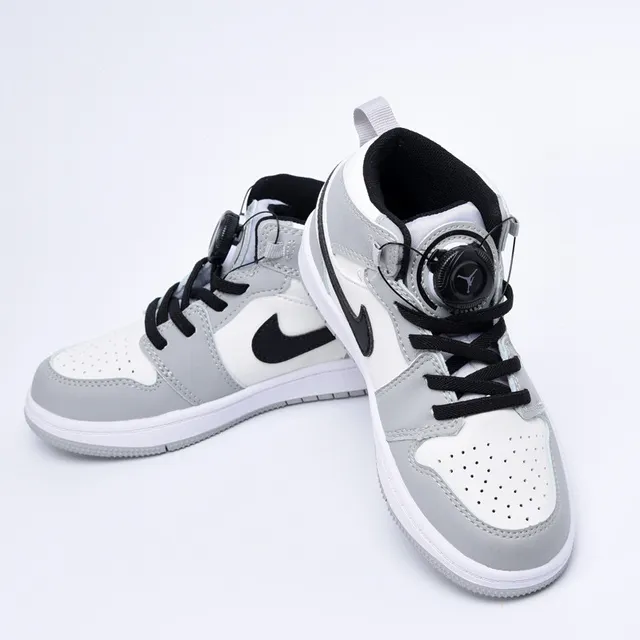 Nike Air Jordan 1 High Tênis de Basquete Infantil Vermelho Preto Branco 7