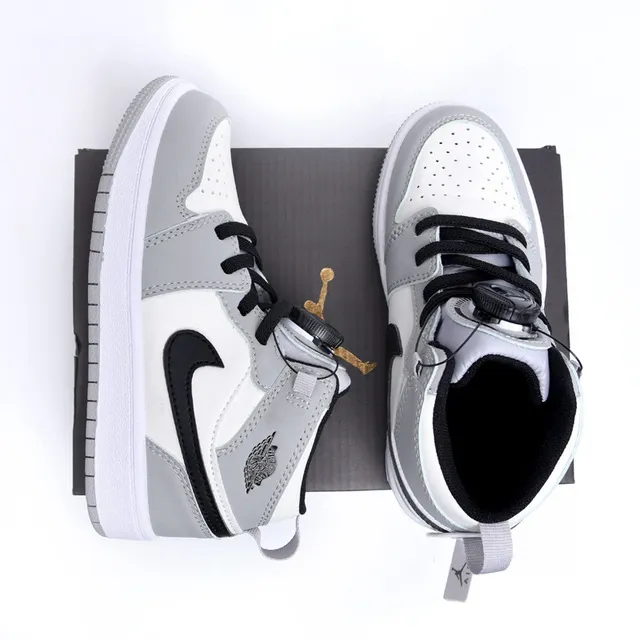 Nike Air Jordan 1 High Tênis de Basquete Infantil Vermelho Preto Branco 11