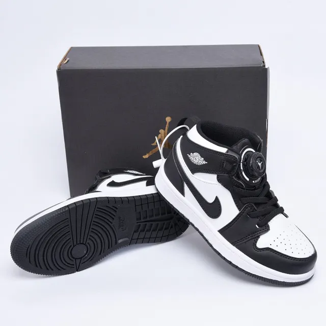 Nike Air Jordan 1 High Tênis de Basquete Infantil Vermelho Preto Branco 18