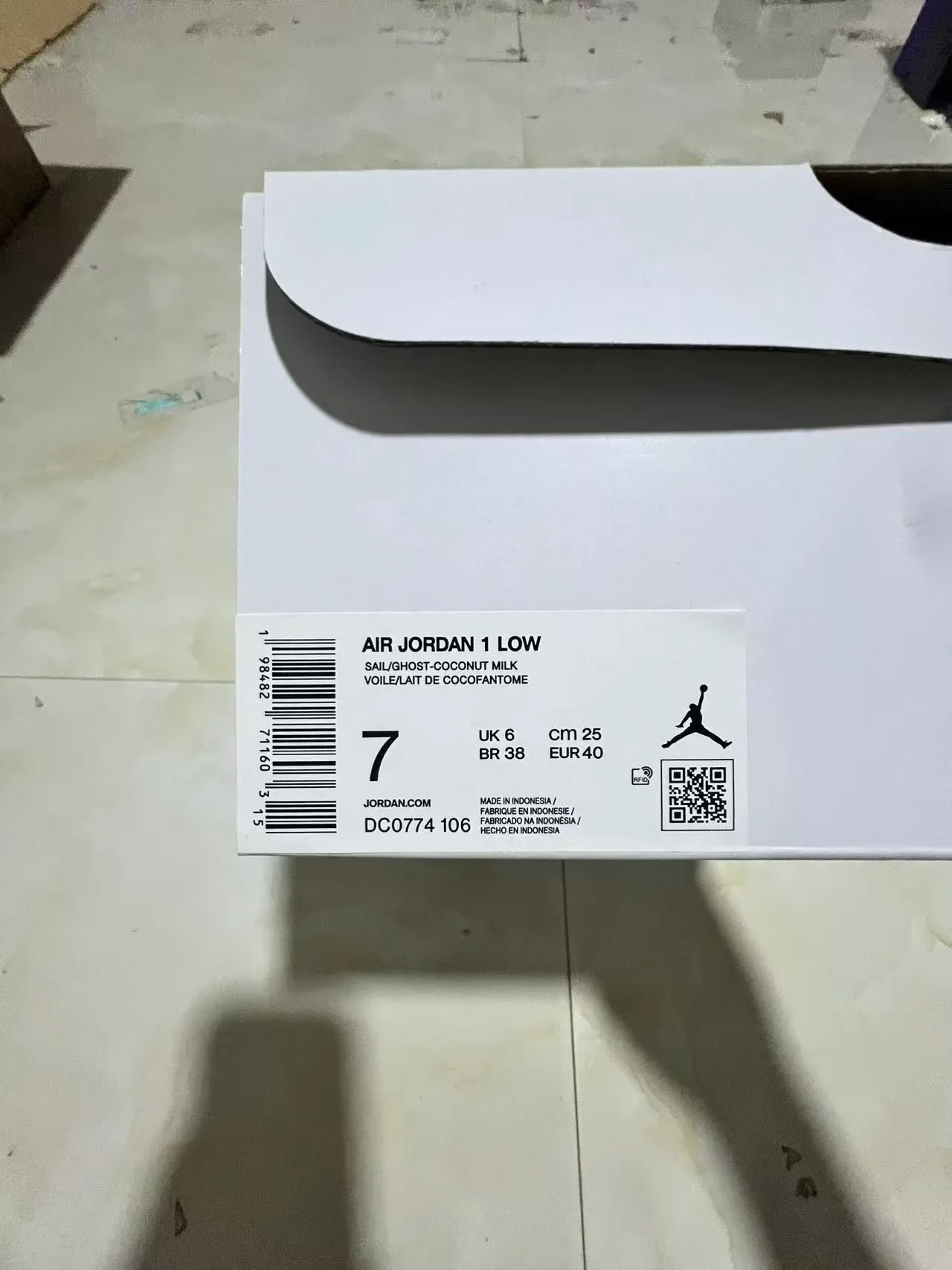 Nike Air Jordan 1 Low White Lavender Lifestyle Sneakers 10
