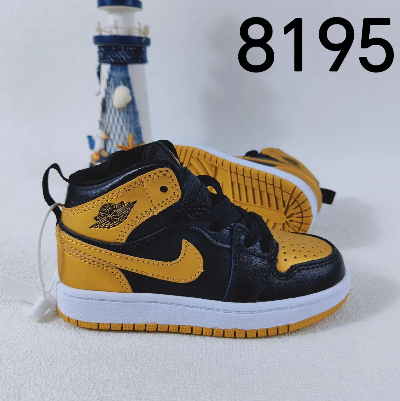 Nike Air Jordan 1 गुलाबी सफेद लाल बच्चों के बास्केटबॉल जूते 3