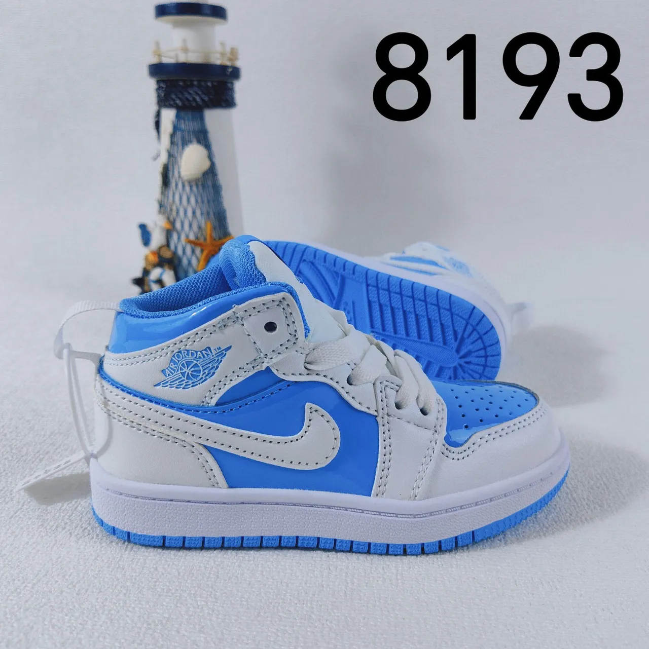 Nike Air Jordan 1 गुलाबी सफेद लाल बच्चों के बास्केटबॉल जूते 6