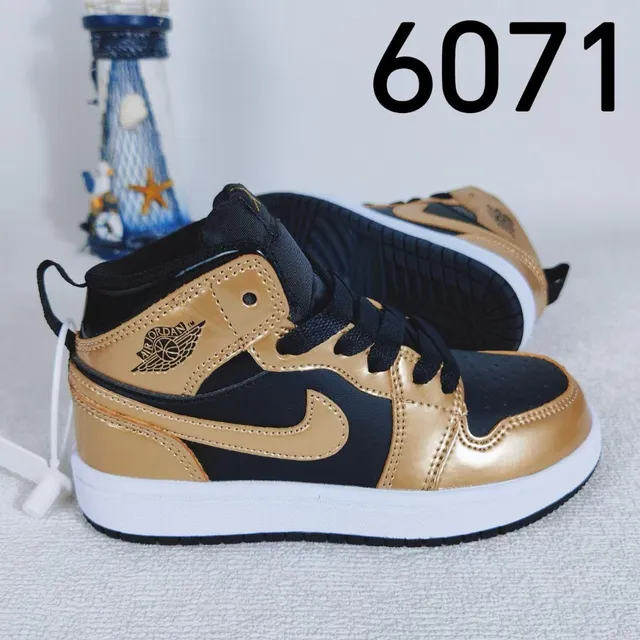 Nike Air Jordan 1 गुलाबी सफेद लाल बच्चों के बास्केटबॉल जूते 8