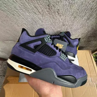 Nike Air Jordan 4 বেগুনি সুয়েড বাস্কেটবল জুতো
