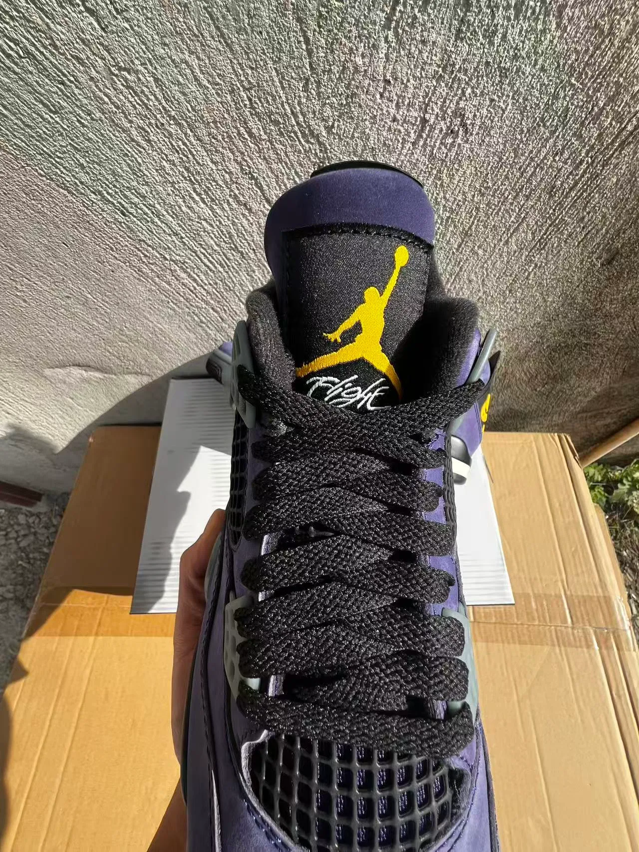 Nike Air Jordan 4 Zapatillas de Baloncesto de Ante Morado 4