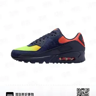 Nike Air Max 90 Navy Lime Green Orange أسلوب حياة أحذية رياضية