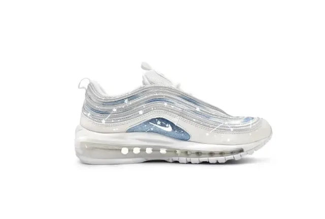 Nike Air Max 97 blanco y azul iridiscente zapatillas lifestyle 2