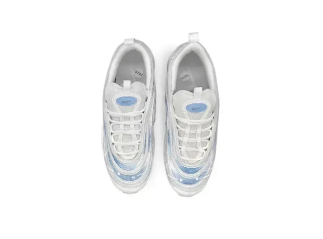 Nike Air Max 97 blanco y azul iridiscente zapatillas lifestyle 3