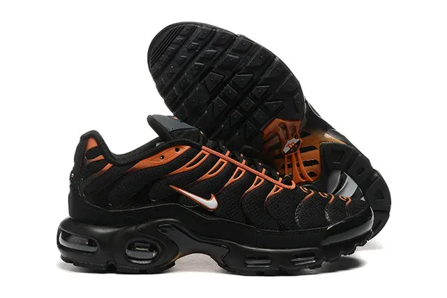 Nike Air Max Plus Black Orange Lifestyle Sneakers 5