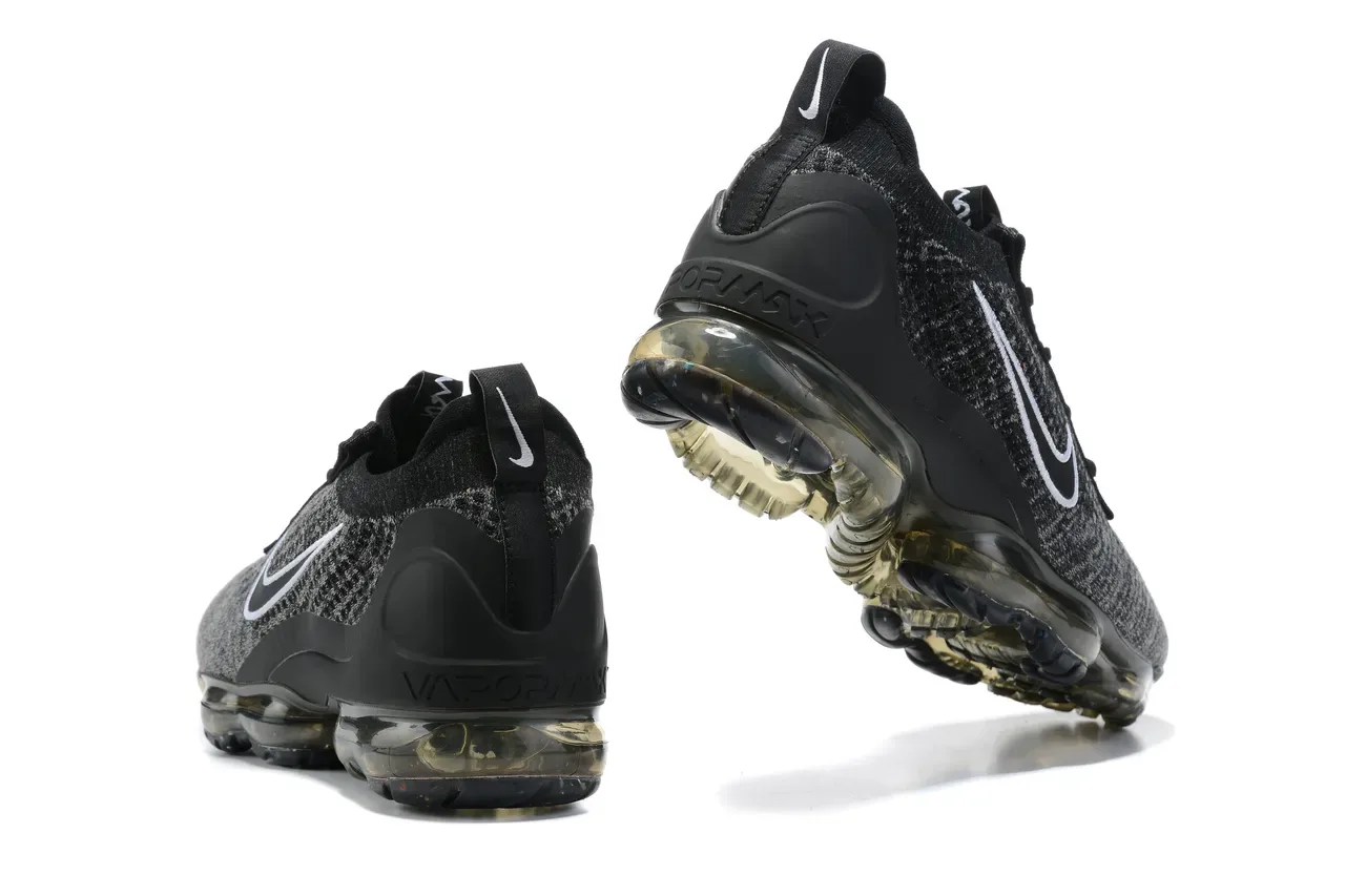 Nike Air VaporMax Black Heather Knit Lifestyle Sneakers 10