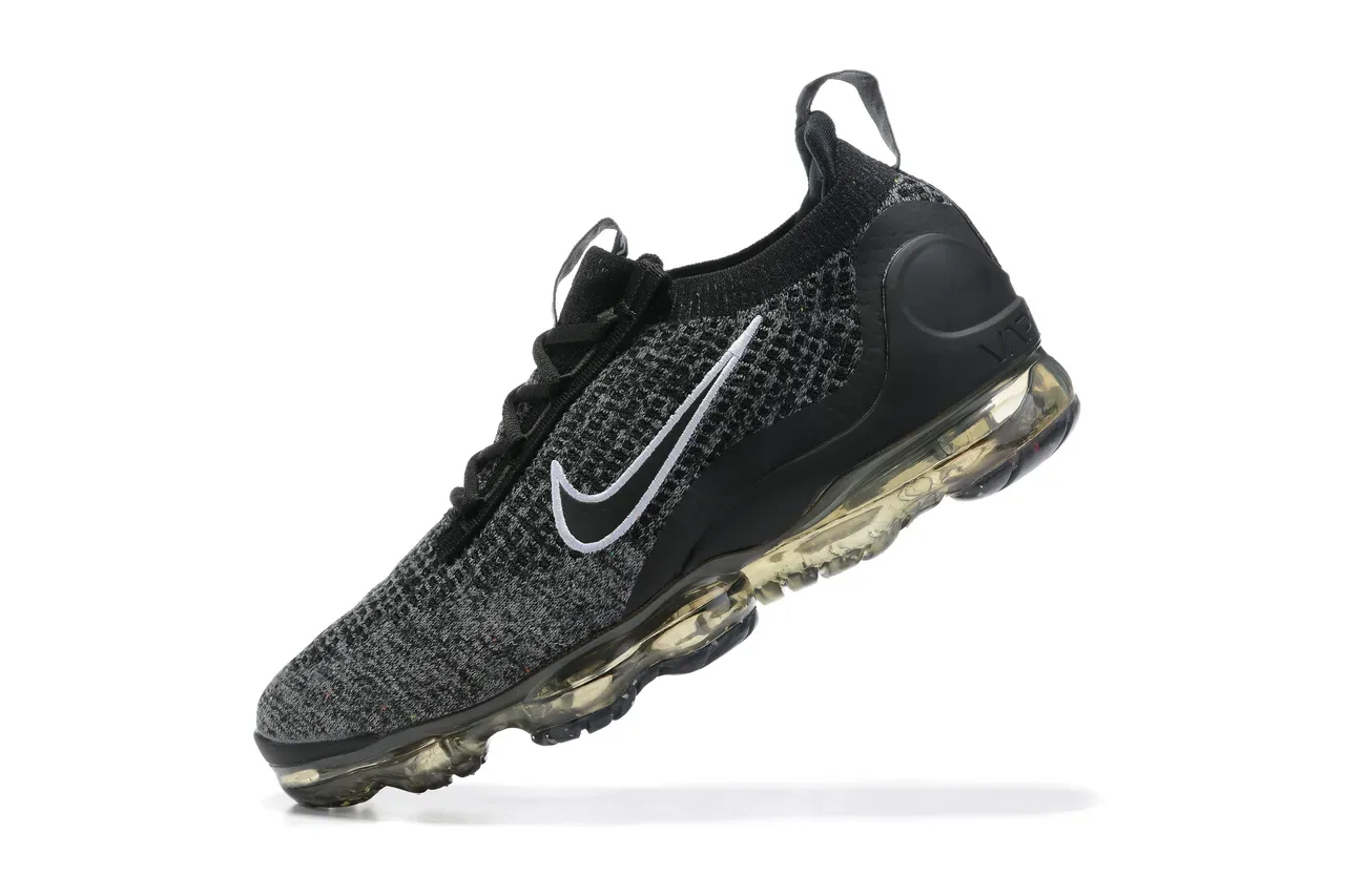 Nike Air VaporMax Black Heather Knit Lifestyle Sneakers 12