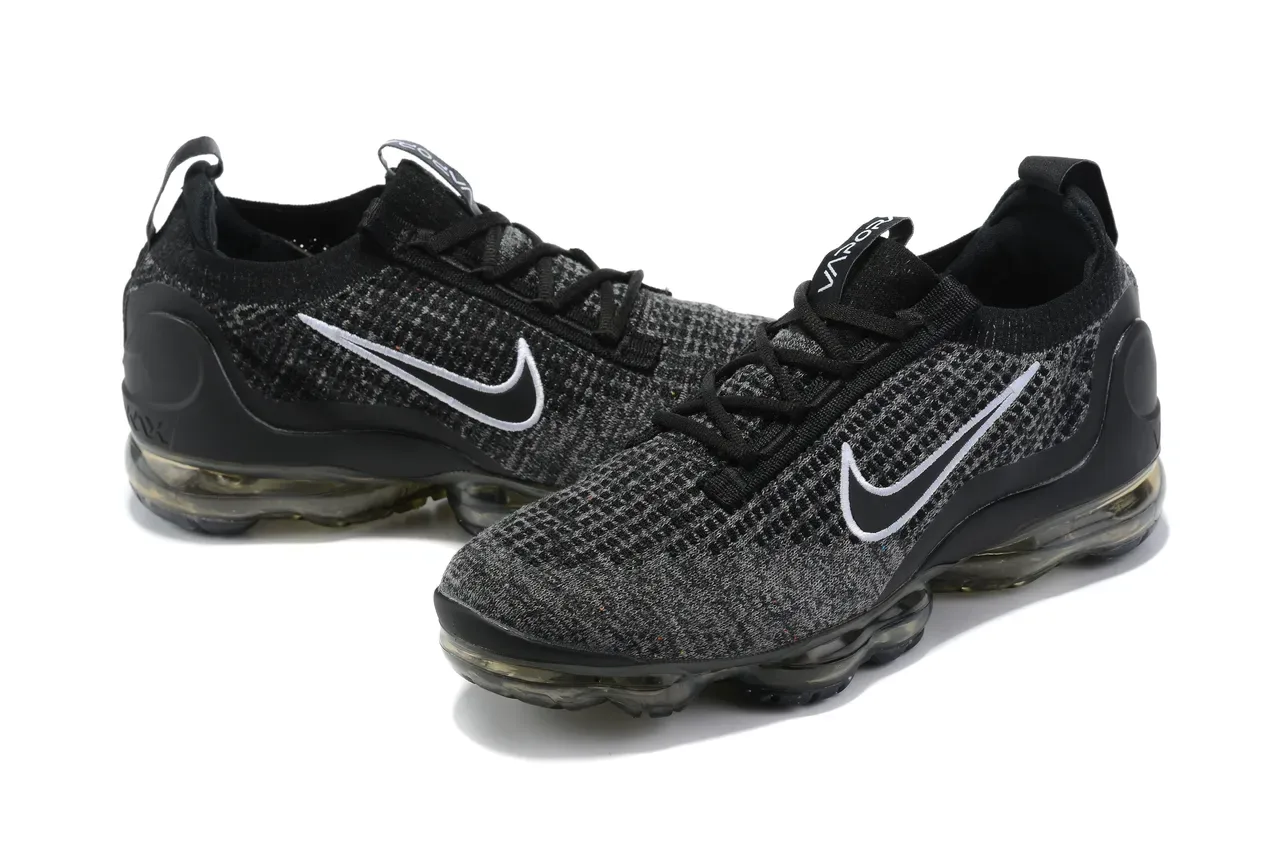Nike Air VaporMax Black Heather Knit Lifestyle Sneakers 13