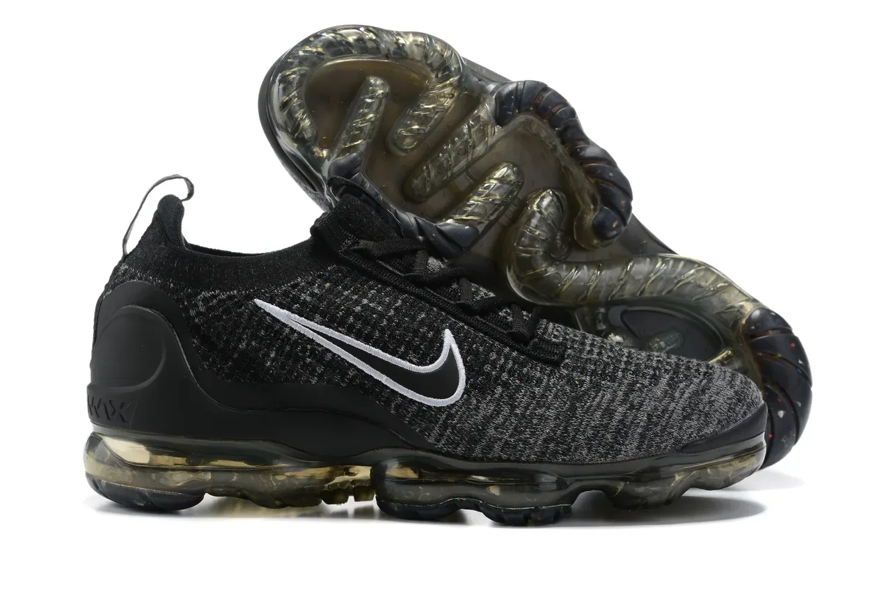Nike Air VaporMax Black Heather Knit Lifestyle Sneakers 14