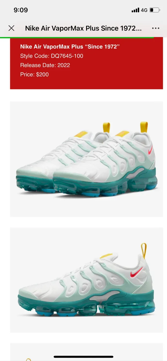 Sneakers Lifestyle Nike Air VaporMax Plus Blanc Mint Teal 2