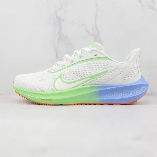 Nike Air Zoom Pegasus सफेद नींबू हरा नीला नारंगी रनिंग जूते