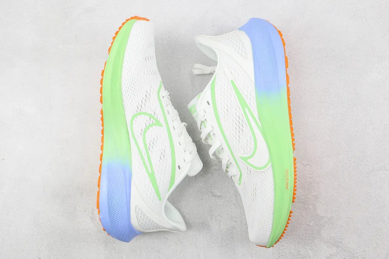 Nike Air Zoom Pegasus 白色 青柠绿 蓝色 橙色 跑鞋 2
