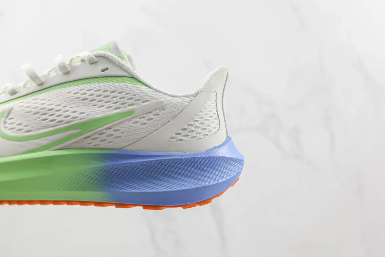 Nike Air Zoom Pegasus 白色 青柠绿 蓝色 橙色 跑鞋 7