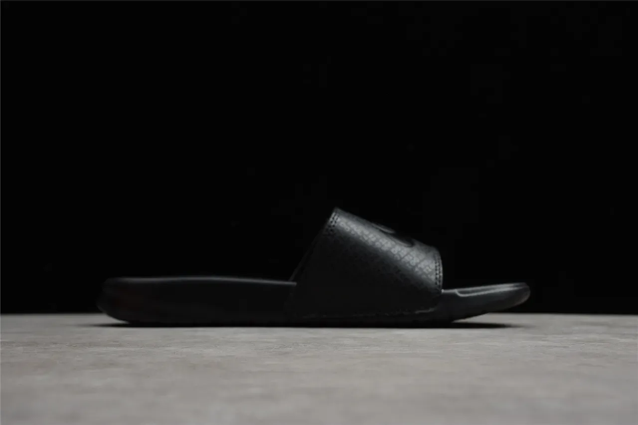 Nike Benassi JDI Black Molded Sole Slippers 10
