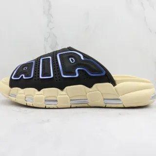 Nike Black Beige Perforated Upper Bold AIR Lettering Slippers