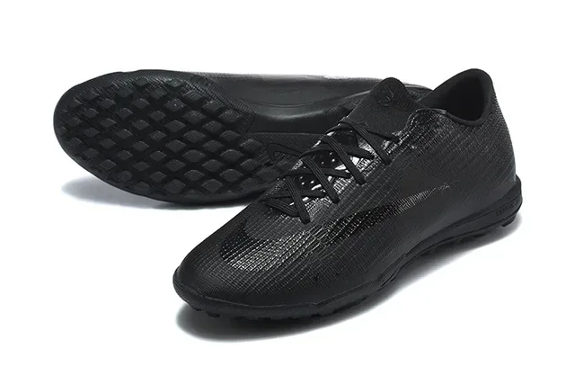 Nike Black Knit Upper Turf Soccer Shoes 6