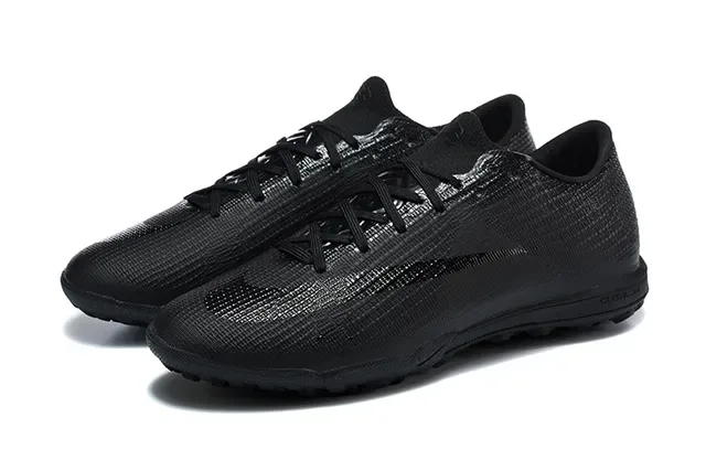 Nike Black Knit Upper Turf Soccer Shoes 8