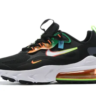 حذاء رياضي لايف ستايل Nike أسود متعدد الألوان بنعل أوسط سميك ووحدة Air مرئية
