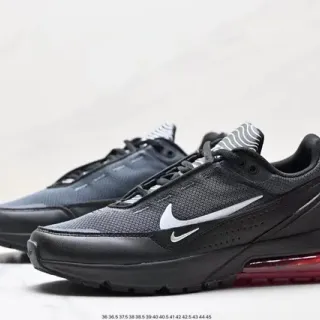 Nike أسود أحمر شبكي علوي صناعي قفص طبقة فوق أسلوب حياة أحذية رياضية