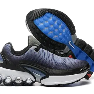 Nike أزرق أسود تدرج شبكي علوي مرئي كروي وسادة بود حذاء رياضي