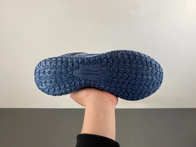 Nike Blue Navy Knit Upper Geometric Pattern Basketball Shoes 9