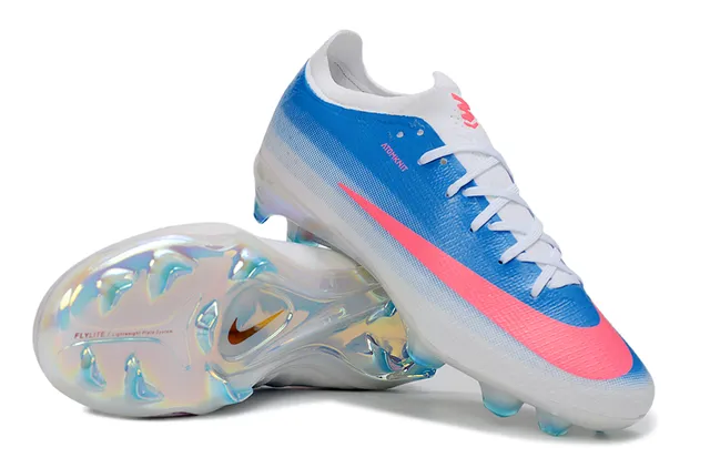 Nike নীল গোলাপি Atomknit Upper Iridescent Sole Plate Firm-Ground ফুটবল জুতো 4