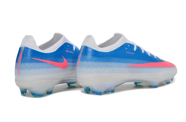 Nike নীল গোলাপি Atomknit Upper Iridescent Sole Plate Firm-Ground ফুটবল জুতো 5