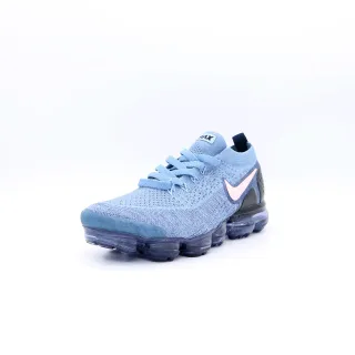 Nike أزرق وردي Flyknit الجزء العلوي مرئي Air Cushioning أسلوب الحياة حذاء رياضي