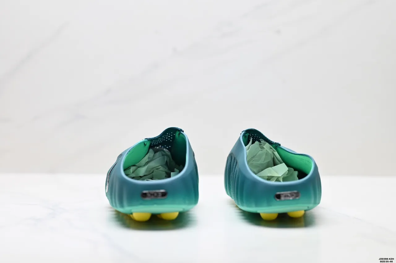 Nike Blue Yellow Molded Monolithic Upper Perforated Vamp Clog 6
