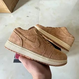 Nike بني بيج جلد غزال علوي موحد بني حذاء لايف ستايل