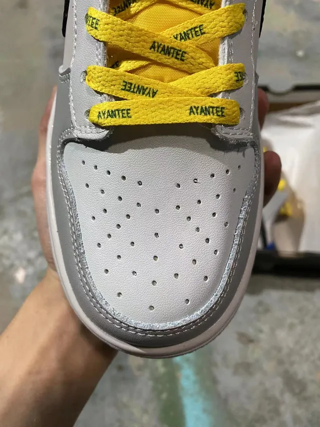 Nike Dunk Low Gris Noir Jaune Bleu Chaussures de Skateboard 3