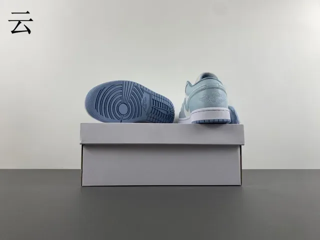Nike Dunk Low Lifestyle Sneakers Bleu Clair et Crème 16