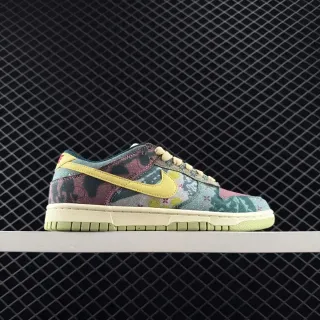 Nike Dunk Low حذاء رياضي متعدد الألوان باتش ورك نمط الحياة
