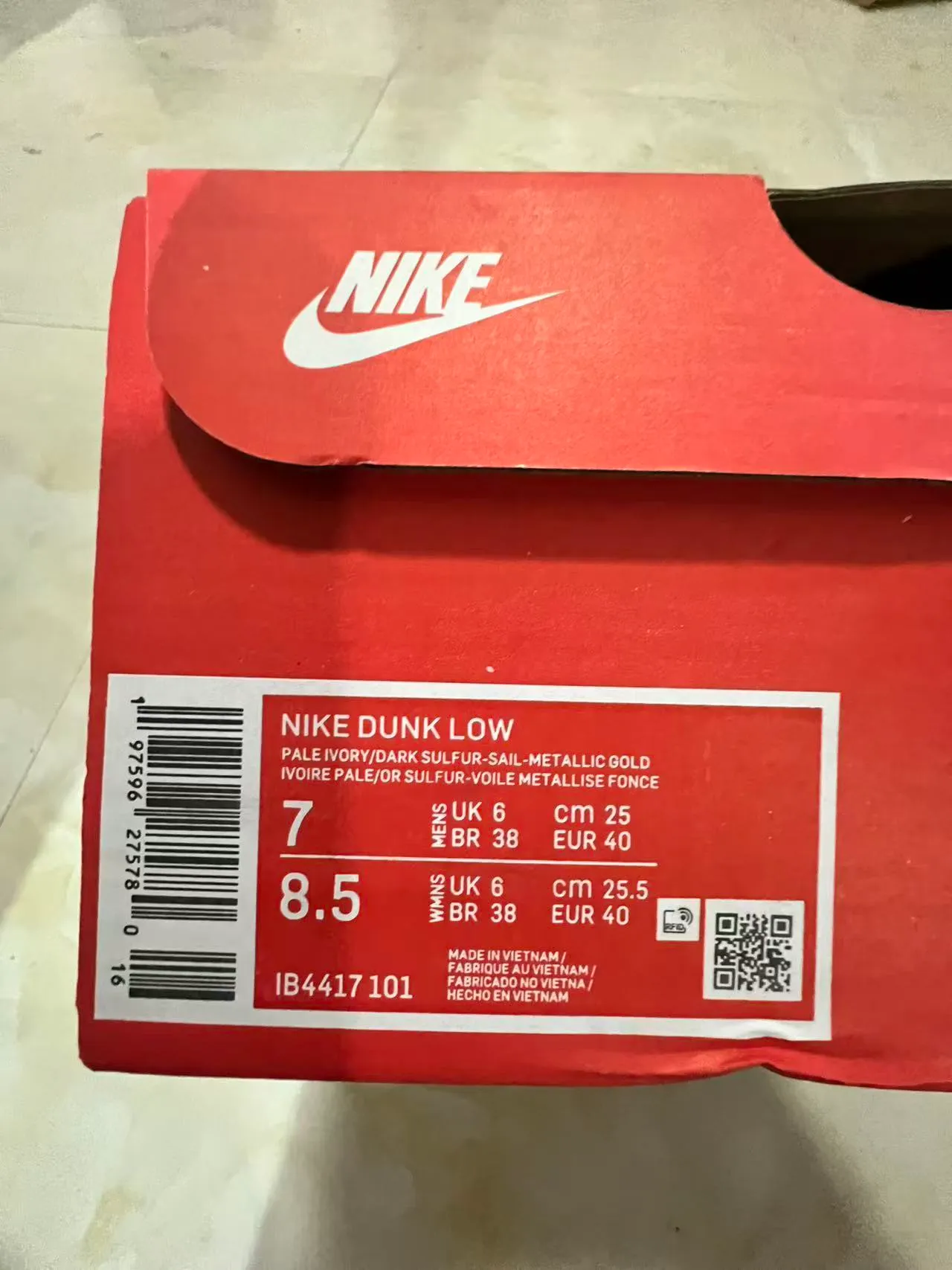 Nike Dunk Low Mustard Yellow and White Lifestyle Sneakers 10