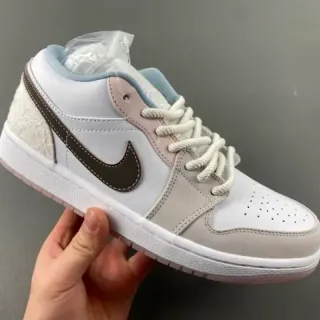 Nike Dunk Low Branco Marrom Cinza Tênis Lifestyle