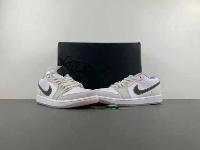 Nike Dunk Low White Brown Gray Lifestyle Sneakers 13