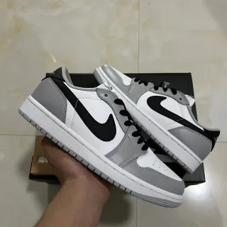 Nike Dunk Low أبيض رمادي أسود حذاء أسلوب حياة