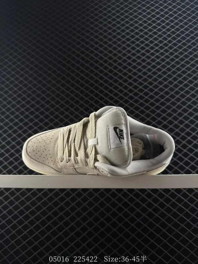 Nike Dunk SB Low Beige Brown Suede Upper Padded Tongue Skateboard Shoes 5