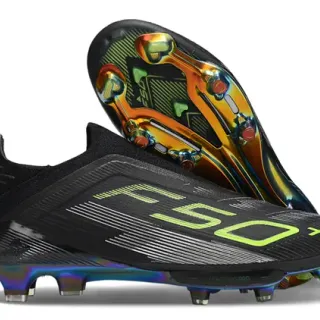 Nike F50 x Black and Neon Lime Firm-Ground Soccer Shoes