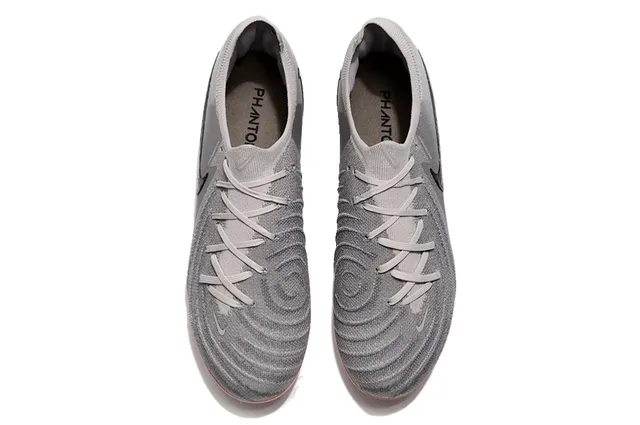 Nike Gray Multicolor Knit Upper Iridescent Sole Firm-Ground Soccer Shoes 11