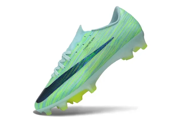 Nike 绿蓝 飞织针织鞋面 Air Zoom 缓震 硬地足球鞋 3