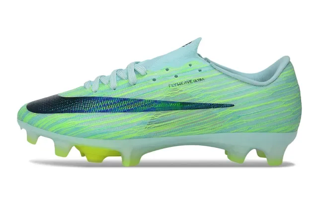 Nike 绿蓝 飞织针织鞋面 Air Zoom 缓震 硬地足球鞋 7