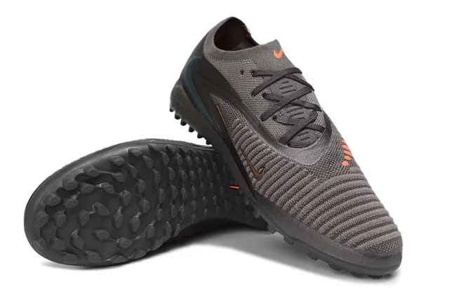 Nike Gripknit Turf Dark Gray Orange Turf Soccer Shoes 4
