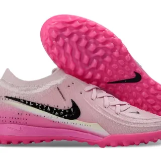 Nike Gripknit Turf Pink Black Knit Turf Soccer Shoes