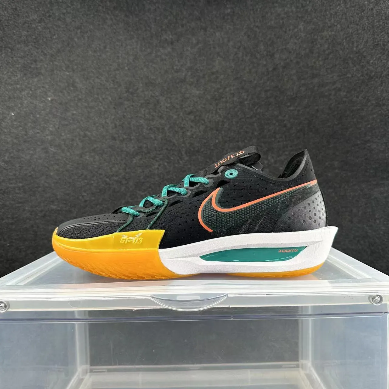 Nike GT CUT Black Teal Orange Yellow বাস্কেটবল জুতা 2
